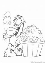 Garfield Popcorn Colorir Pobarvanke Pobarvanka Corn Kolorowanki Desenhos Malvorlage Malvorlagen Coloriages Coloriez Dzieci Trickfilmfiguren Comic Supercoloring Dibujo Malbuch Mangia Stampare sketch template