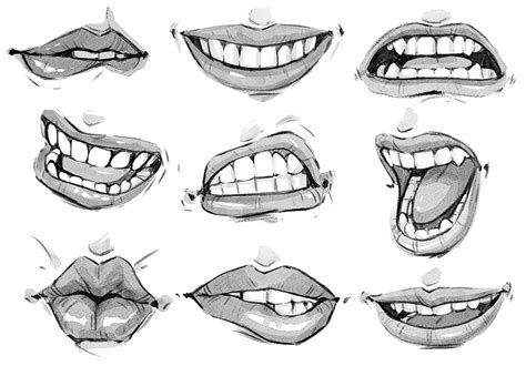 嘴巴和嘴唇的繪製方法 漫畫插畫技法大補帖