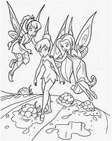 Tinkerbell Coloring Pages Printable Bell Tinker Clip Disney sketch template
