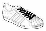 Shoes Drawing Tennis Adidas Sketch Coloring Template Pages Getdrawings sketch template