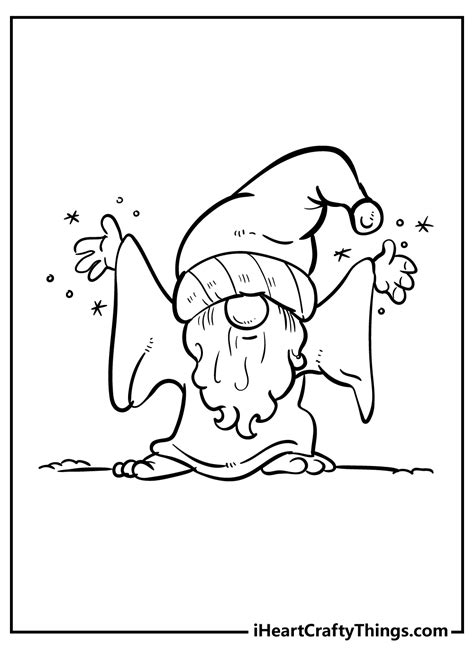 printable gnome coloring pages dwayneilyah