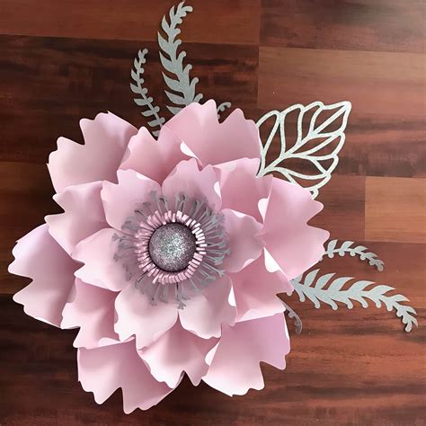 extra large paper flowers template