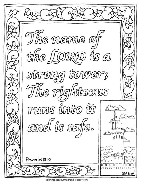 coloring pages  kids   adron proverbs  coloring page