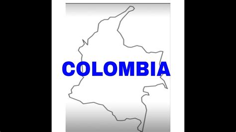 draw map  colombia  beginners youtube