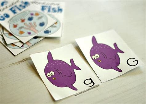 printable alphabet  fish game