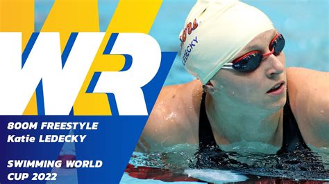 World Record Katie Ledecky Set New World Record In 800 Freestyle