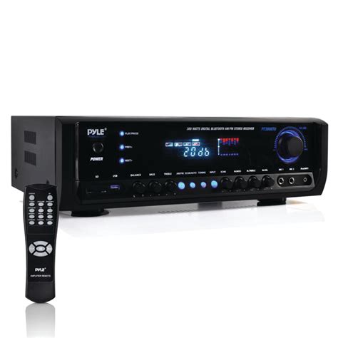 pyle ptbtu digital home theater bluetooth stereo receiver aux mm input mpusbsdam