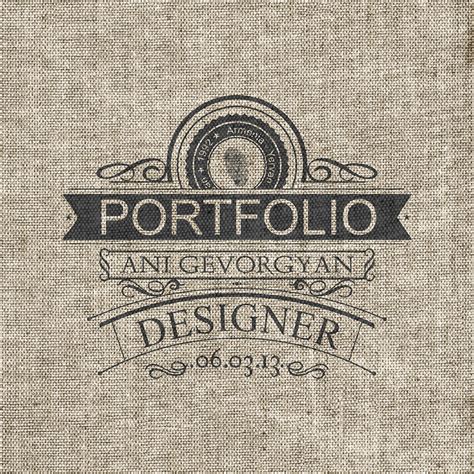 portfolio cover page  behance