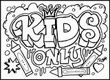 Coloring Pages Graffiti Teenagers Printable Winsome Also Print sketch template