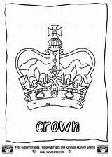 Crown Coloring Pages Royal Colouring Getcolorings Printable sketch template