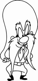 Yosemite Sam Pages Coloring Getcolorings Looney Tunes sketch template