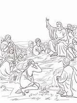 Sermon Bergpredigt Ausmalbild Coloriage Supercoloring Bloch Carl Ausmalbilder Parables Krippe Christianity Montagne Kategorien sketch template