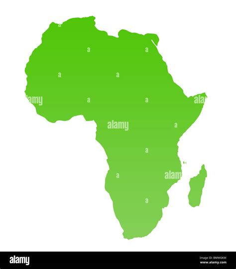 green africa map isolated   white background stock photo alamy