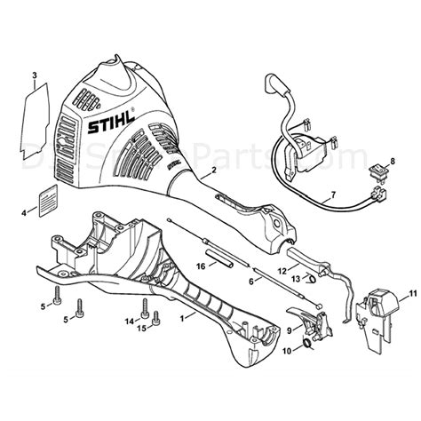 stihl km    engine km    parts diagram engine housing loop handle