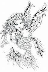 Coloring Fairy Pages Adults Printable Fairies Realistic Hard Detailed Adult Tale Colouring Sheets Book Getcolorings Getdrawings Color Visit Print Books sketch template