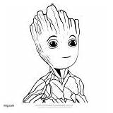 Groot Drawing Baby Coloring Pages Line Related Posts sketch template