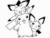 Pikachu Pichu Dibujar Coloring4free Imprimir Johnny Paracolorear sketch template