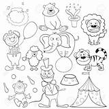 Circus Animals sketch template