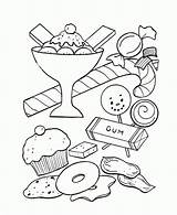 Coloring Candy Printable Pages Kids Print sketch template