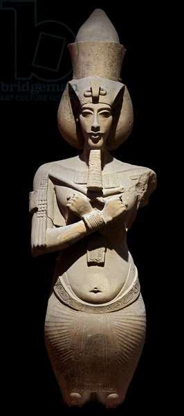 Image Of Colossal Statue Of Akhenaten From The Temple Of Aten At By