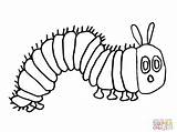 Caterpillar Hungry Coloring Carle Eric Pages Very Printable Sheets Activities Visit Printables Chenille sketch template