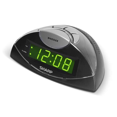sharp spca  green led alarm clock