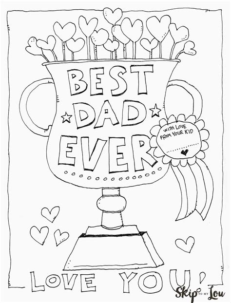 printable dad coloring page  fathers day  cute coloring