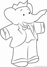 Babar Coloringpages101 sketch template