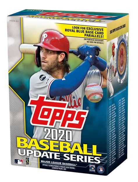 topps  updates mlb baseball trading cards blaster box  cards  walmart exclusive blue