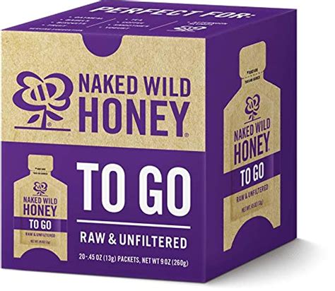 Naked Wild Honey To Go Net Wt 9 Oz 20 Packets 0 45 Oz Each New