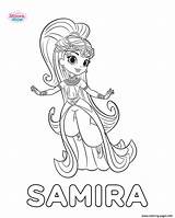 Shine Shimmer Coloring Pages Samira Printable Princess Kids Print Sketch Color Scribblefun Colouring Sheets Cartoon Books Book Birthday Adult Cute sketch template