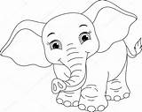 Olifant Kleurplaat Elefante Kleurplaten Schattige Elefantes Olifanten Dibujo Animales sketch template