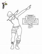 Coloring Fortnite Pages Printable Print Size Dancing sketch template