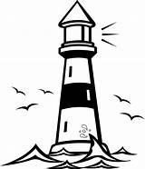 Lighthouse sketch template