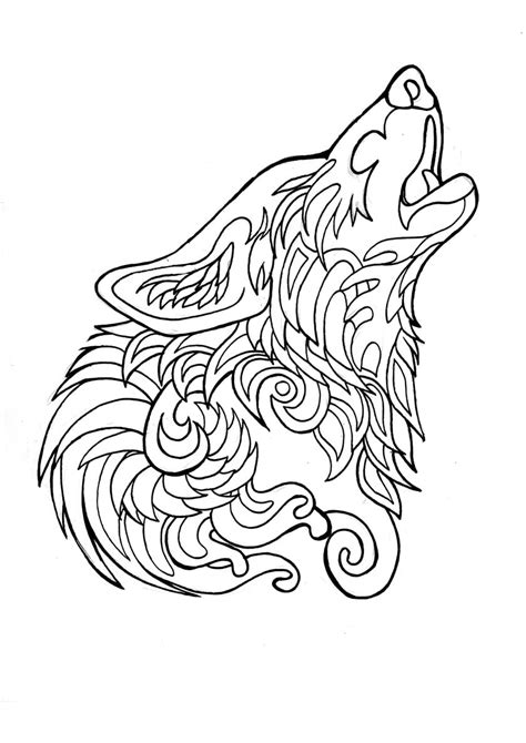 mandala  painting    wolf coloring page