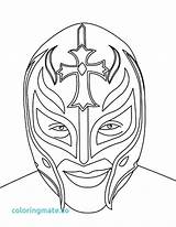 Rey Mysterio Coloring Wwe Wrestling Pages Mask Drawing Belt Face Sketch Printable Wrestler Kalisto Print Cena John Color Championship Book sketch template