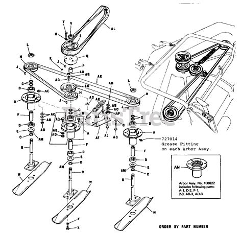 simplicity  simplicity  mower deck arbor assemblies parts lookup  diagrams