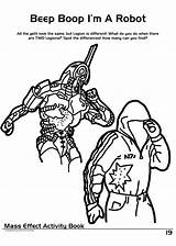 Mass Effect Coloring Book Pages Activity Piximus Bloody Alphabet Others sketch template