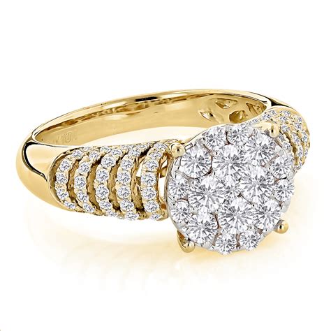 unique engagement rings ladies diamond ring ct  gold