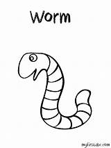 Worm Coloring Pages Sea Getdrawings Animals sketch template