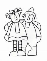 Dolls Coloring Pages Printable sketch template