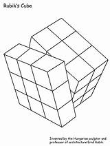 Hungary Rubik Cubes sketch template