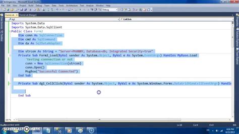 Tutorial Sqlserver And Vb Net How To Connect Vb Net To Sql Server