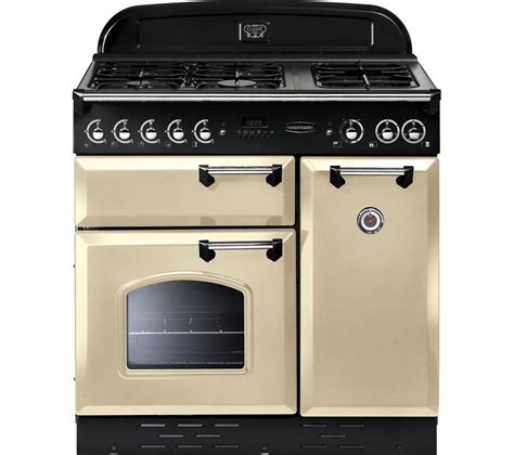 buy rangemaster classic  dual fuel range cooker cream chrome  delivery currys