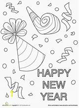 Coloring Pages Year Confetti Worksheets Fifth Graders Color Preschool Years Eve Bildern Mit Christmas Sheets Colouring Football Template Kids Education sketch template