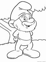 Coloring Smurf Pages Papa Smurfs Cartoons Daddy раскраски Puppy Clipart Tarzan Daffy Duck Gif sketch template