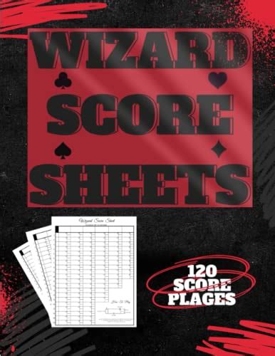 wizard score sheets wizard card game score pads  scorekeeping