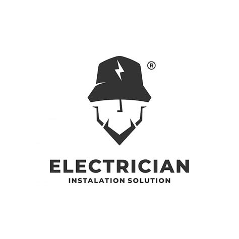 premium vector electrician logo concept