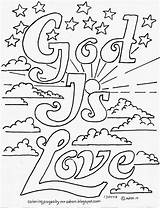Coloring God Pages Printable Popular Kids sketch template