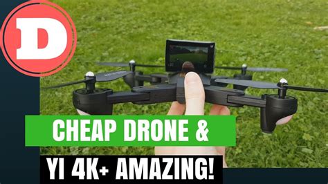 visuo xshw drone carrying yi  range test amazing results youtube